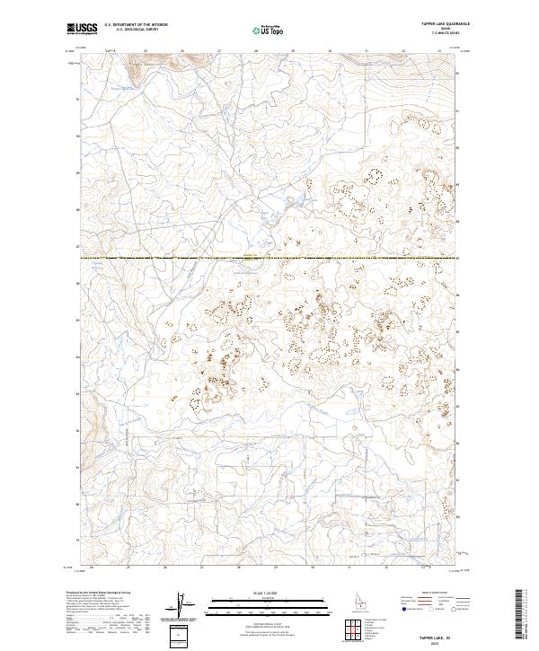 Tapper Lake 2023 topographic map thumbnail