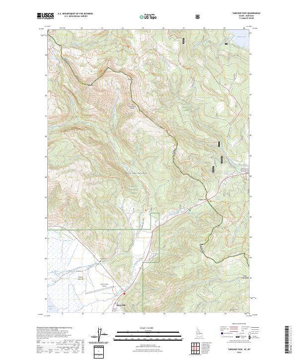 Targhee Pass 2023 topographic map thumbnail