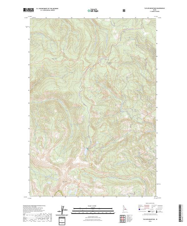 Taylor Mountain 2023 topographic map thumbnail