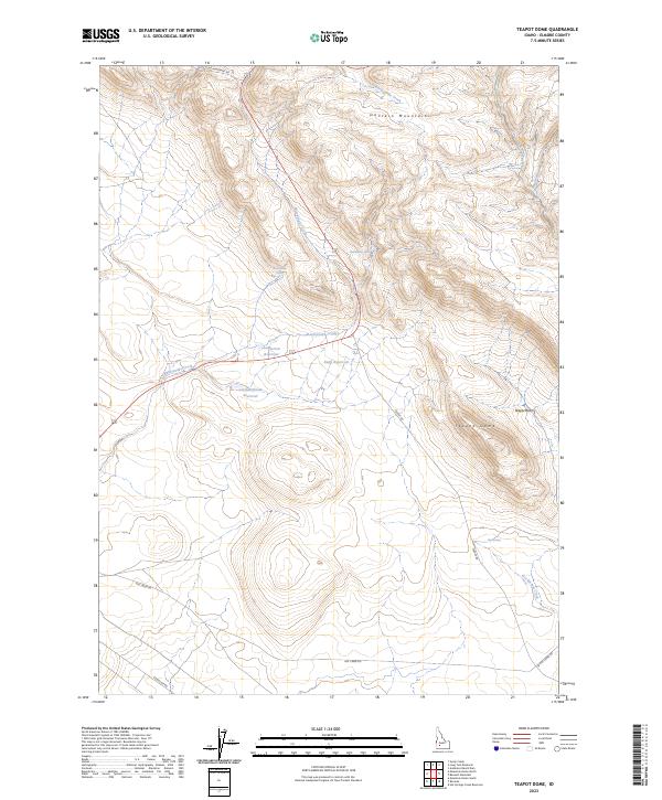 Teapot Dome topographic map thumbnail