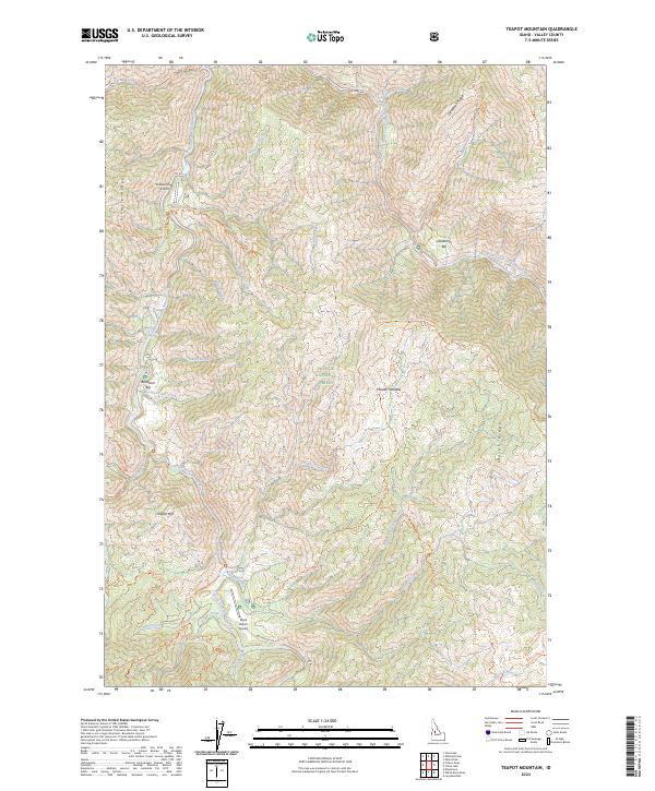 Teapot Mountain 2024 topographic map thumbnail
