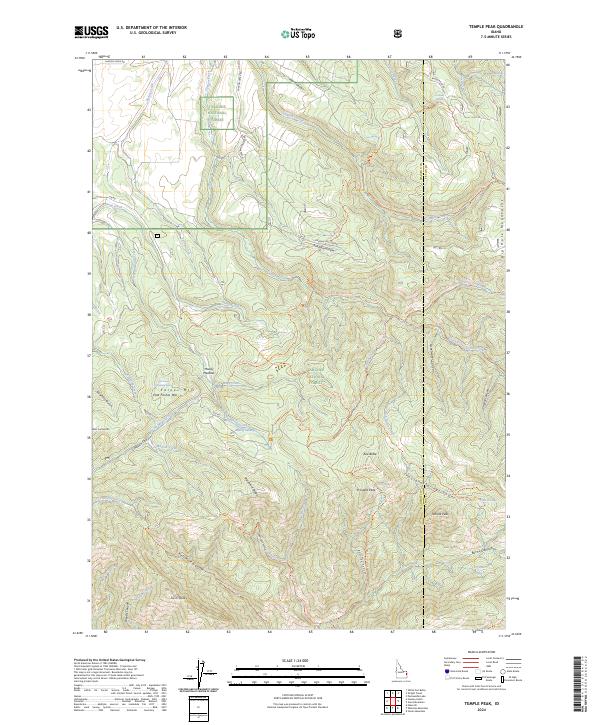 Temple Peak 2024 topographic map thumbnail