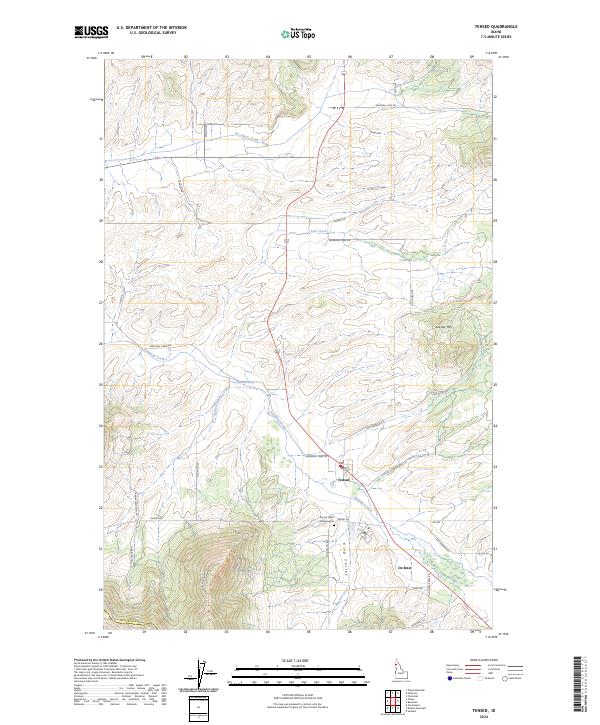 Tensed 2024 topographic map thumbnail