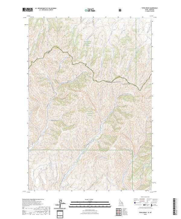 Tepee Draw 2023 topographic map thumbnail