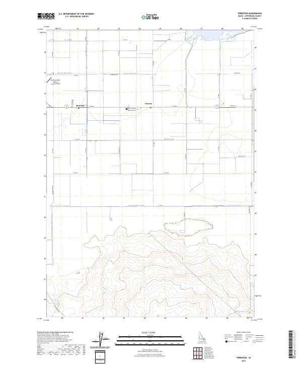 Terreton 2023 topographic map thumbnail