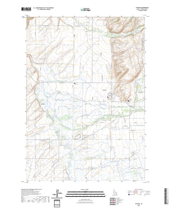 Tetonia 2023 topographic map thumbnail