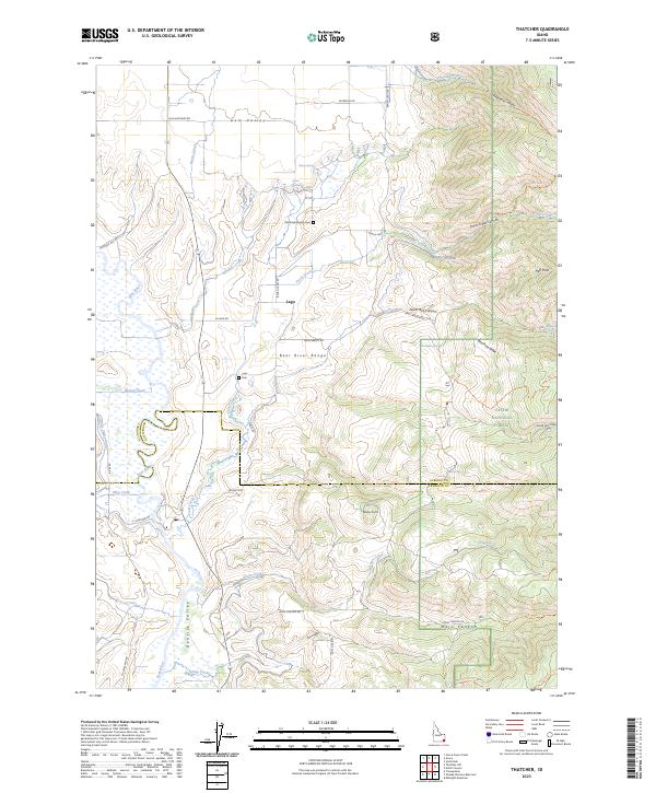 Thatcher 2023 topographic map thumbnail