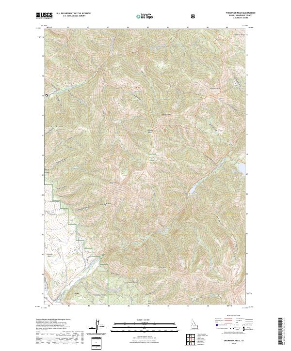 Thompson Peak 2024 topographic map thumbnail