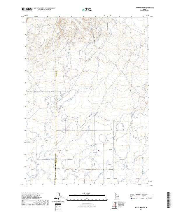 Thorn Creek SE topographic map thumbnail