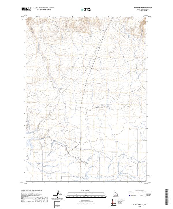 Thorn Creek SW topographic map thumbnail