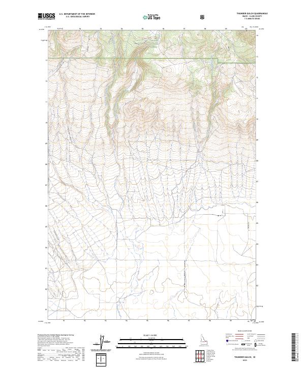 Thunder Gulch 2023 topographic map thumbnail
