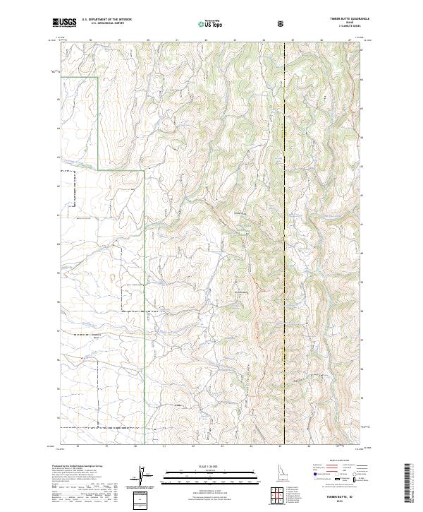 Timber Butte 2023 topographic map thumbnail