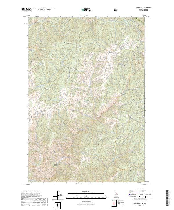 Tincup Hill topographic map thumbnail