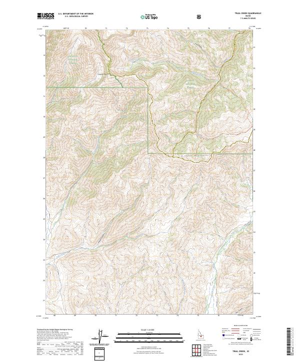 Trail Creek 2023 topographic map thumbnail