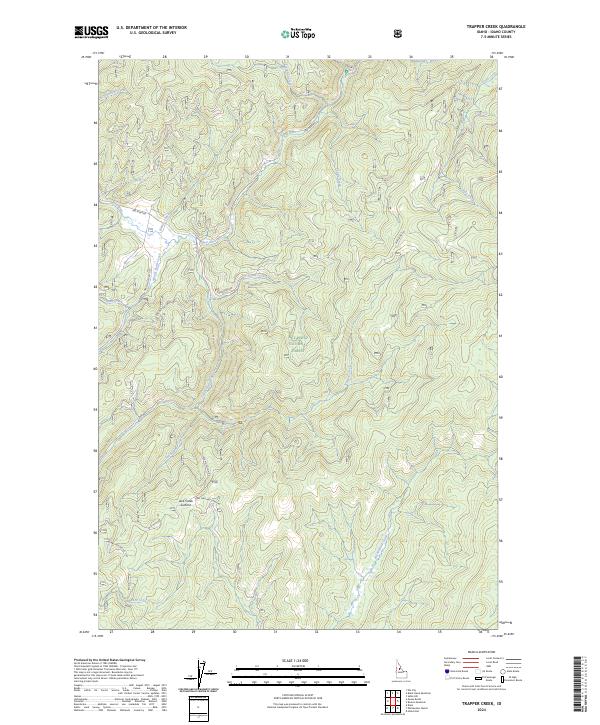 Trapper Creek 2024 topographic map thumbnail