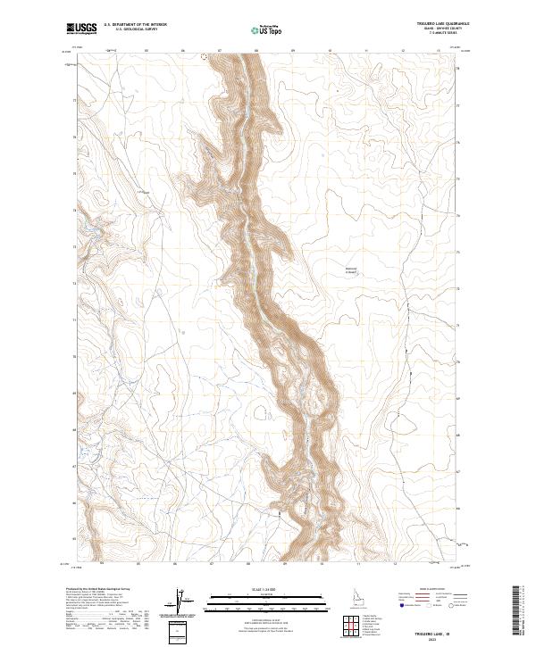 Triguero Lake topographic map thumbnail