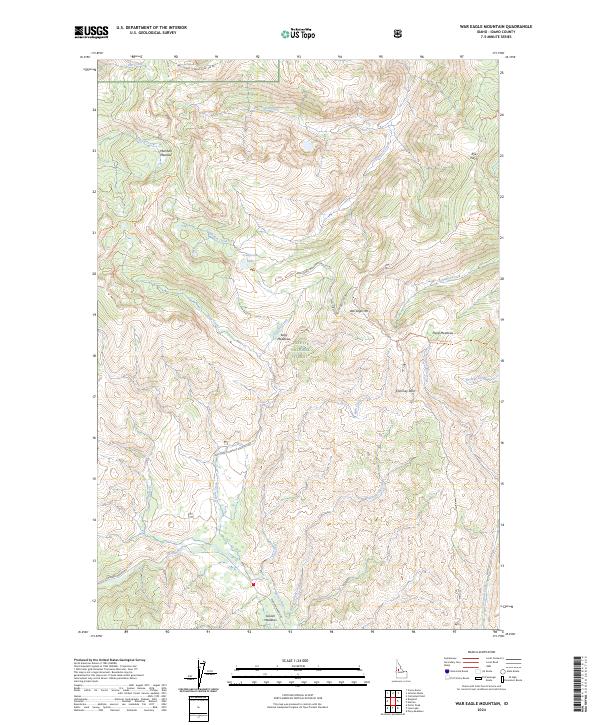War Eagle Mountain topographic map thumbnail