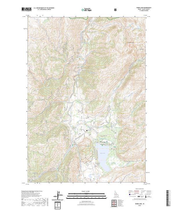 Warm Lake 2024 topographic map thumbnail