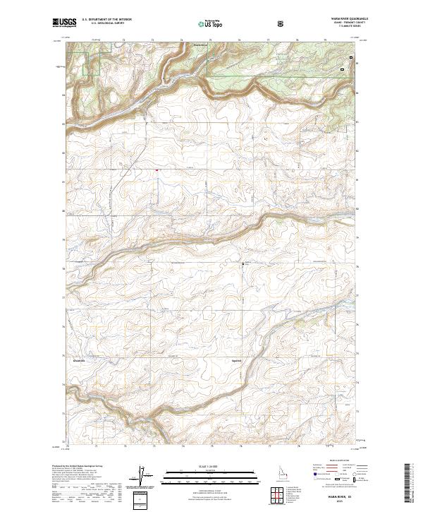 Warm River 2023 topographic map thumbnail