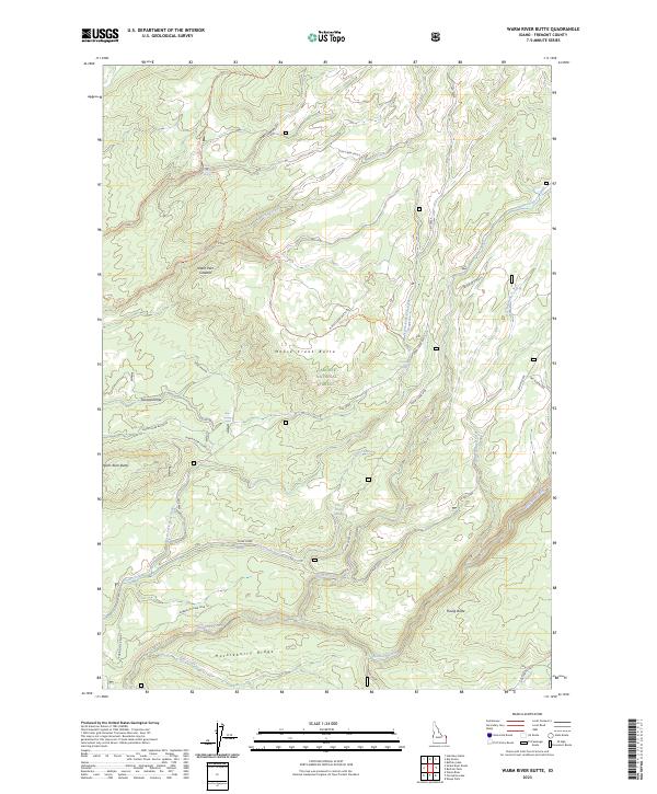 Warm River Butte topographic map thumbnail