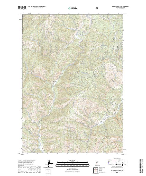 Warm Springs Point topographic map thumbnail