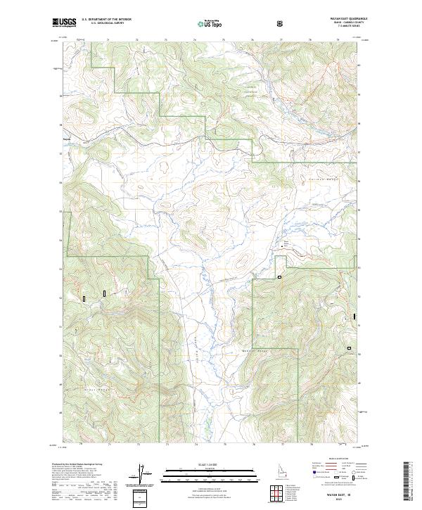 Wayan East topographic map thumbnail