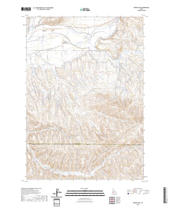 Weiser Cove 2024 topographic map thumbnail