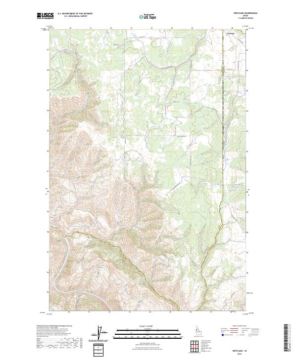 Westlake topographic map thumbnail