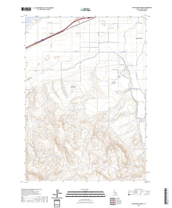 Wheatgrass Bench topographic map thumbnail