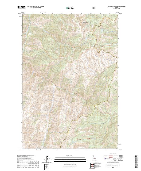 White Goat Mountain topographic map thumbnail