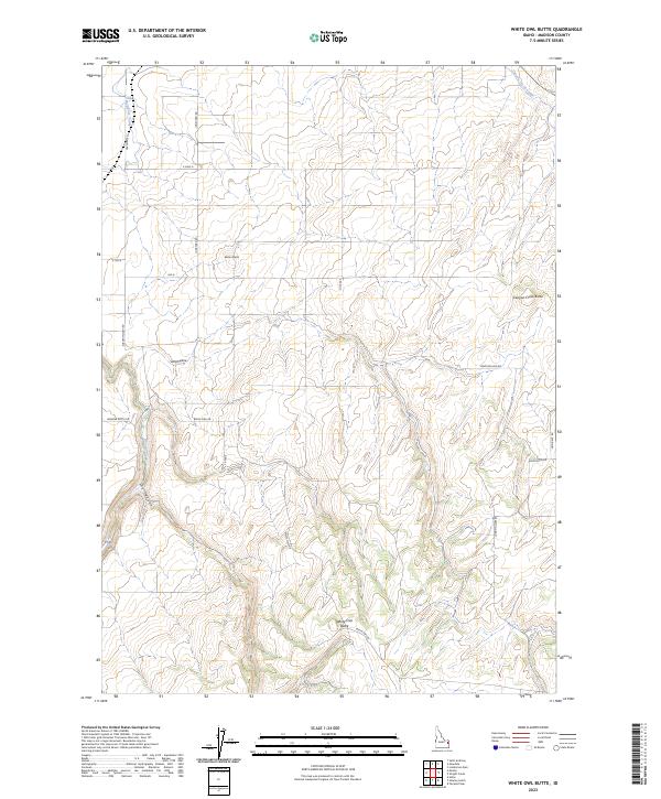 White Owl Butte topographic map thumbnail