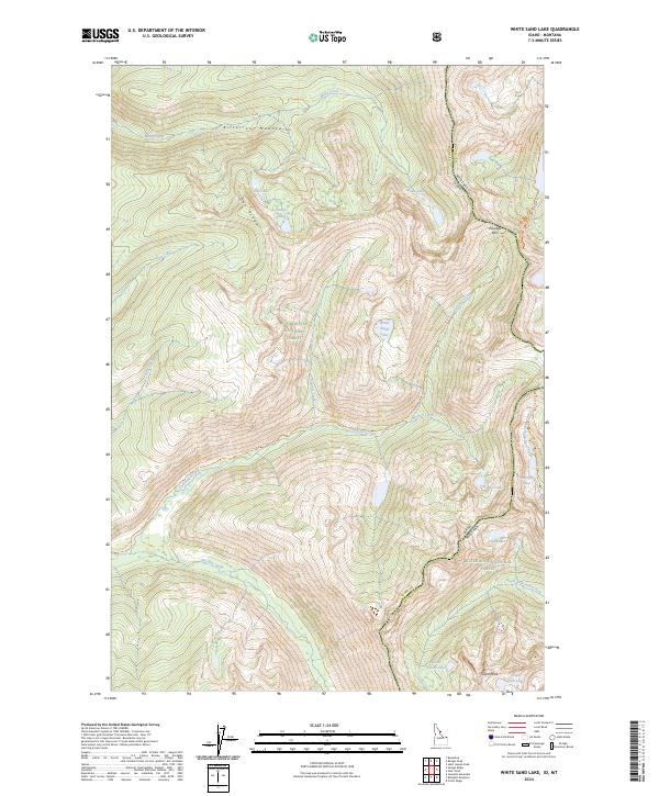 White Sand Lake topographic map thumbnail