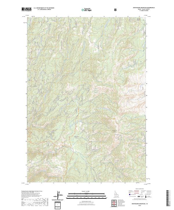Whitehawk Mountain topographic map thumbnail