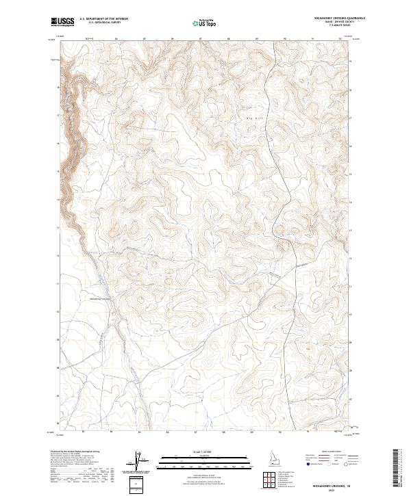Wickahoney Crossing topographic map thumbnail