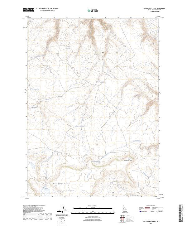 Wickahoney Point 2023 topographic map thumbnail