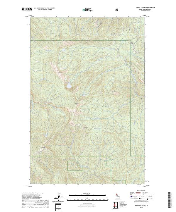 Widow Mountain 2024 topographic map thumbnail