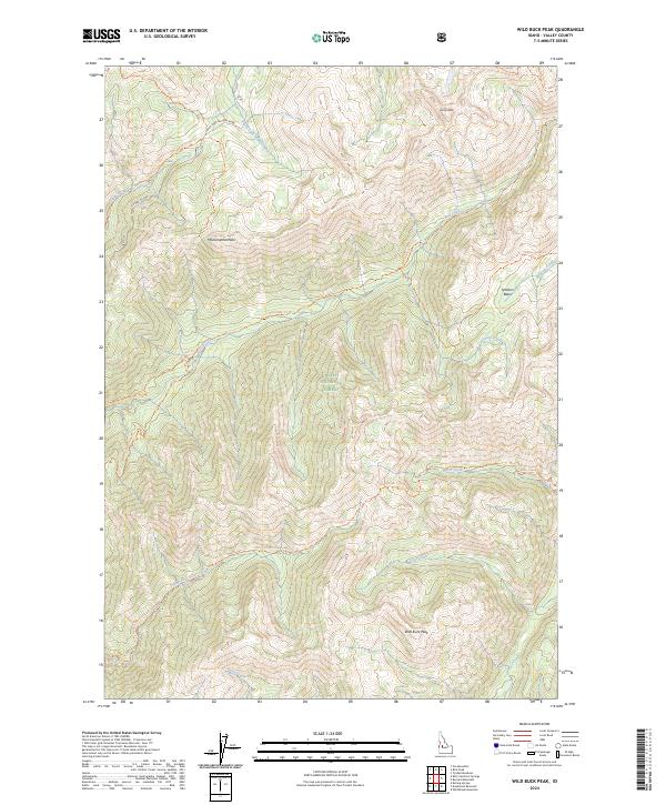 Wild Buck Peak topographic map thumbnail