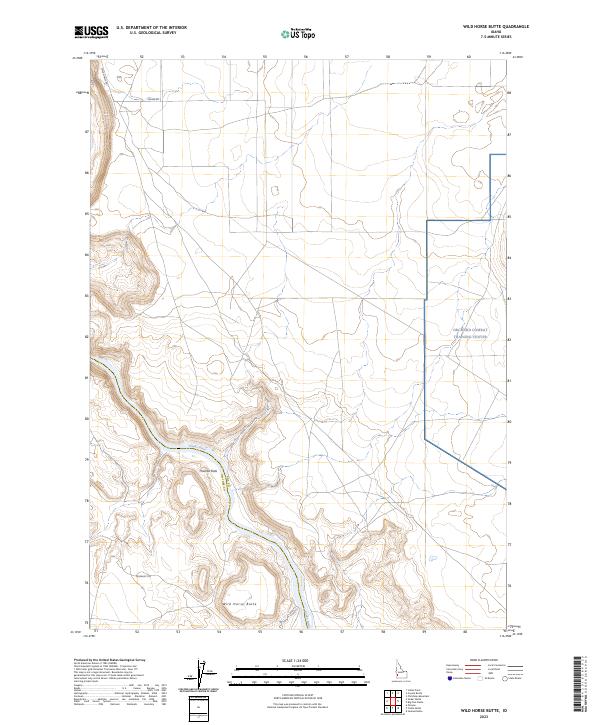 Wild Horse Butte topographic map thumbnail