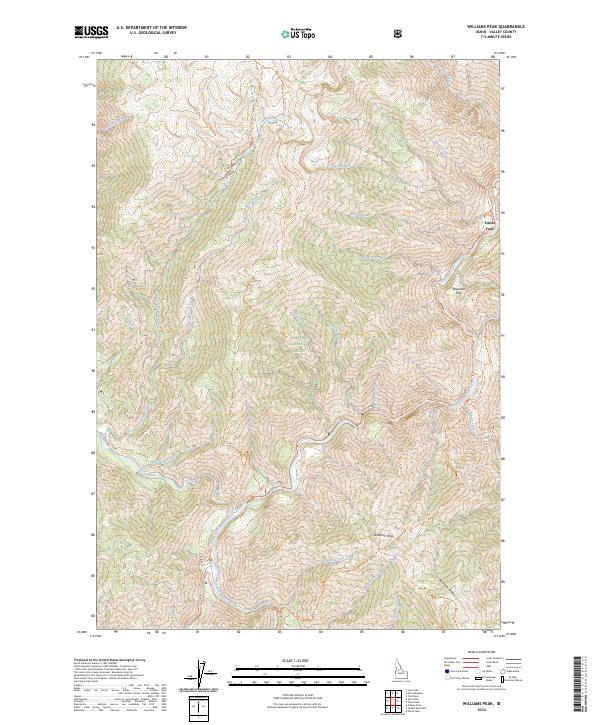 Williams Peak 2024 topographic map thumbnail