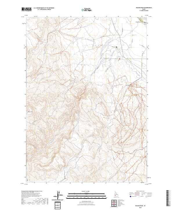 Wilson Peak 2024 topographic map thumbnail