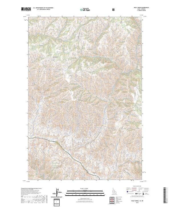 Wolf Creek 2024 topographic map thumbnail