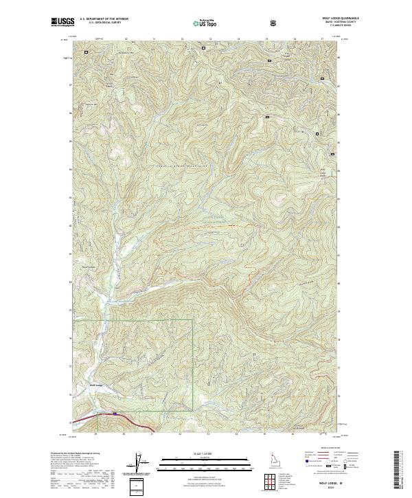 Wolf Lodge 2024 topographic map thumbnail