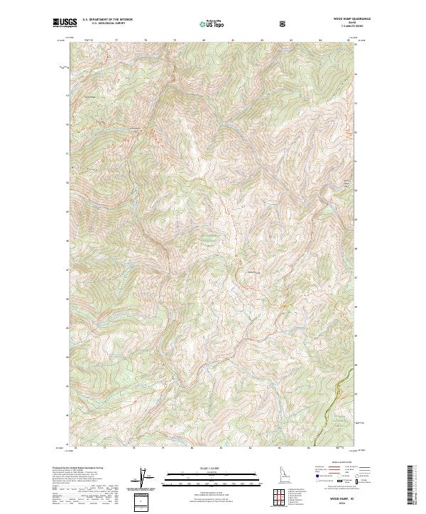 Wood Hump topographic map thumbnail