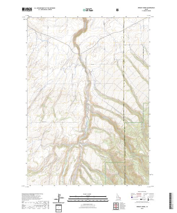 Wright Creek 2024 topographic map thumbnail