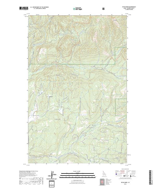 Wylie Knob topographic map thumbnail