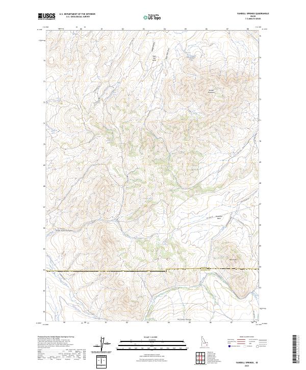 Yandell Springs topographic map thumbnail