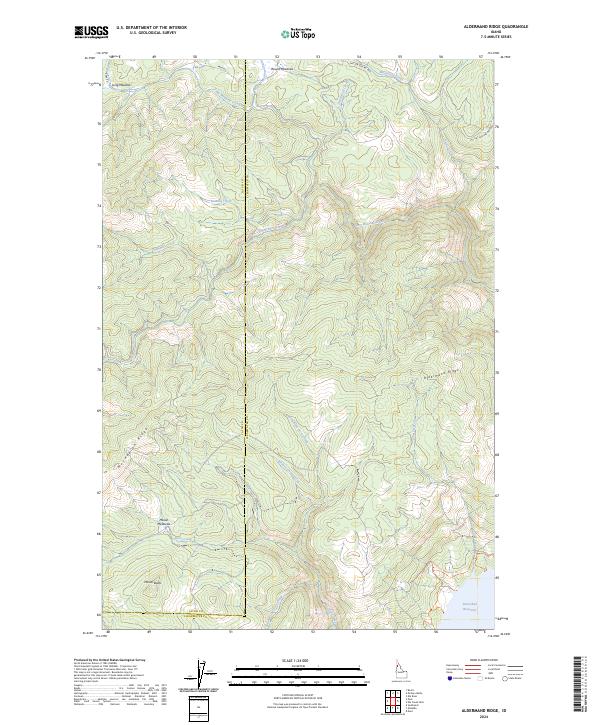 Aldermand Ridge topographic map thumbnail