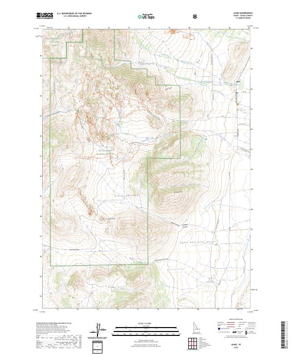 Almo topographic map thumbnail