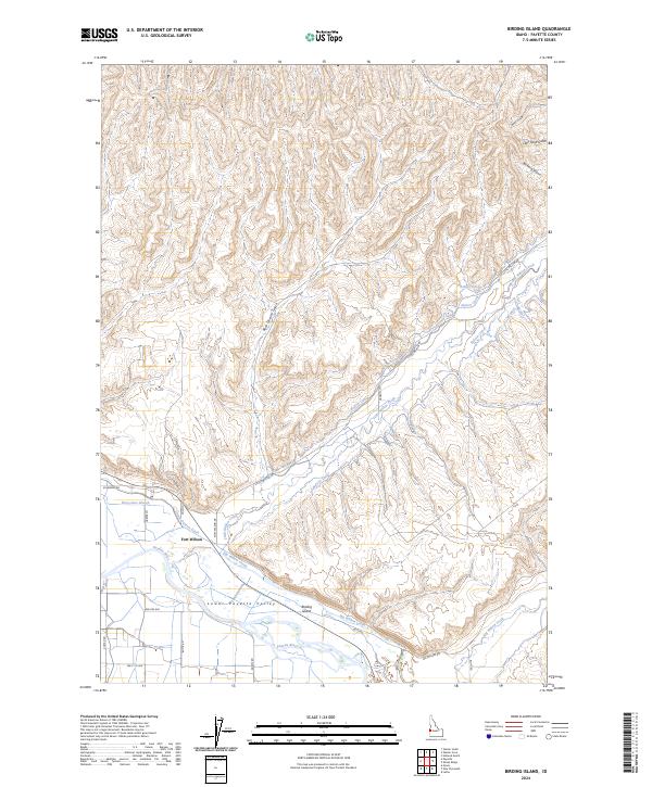 Birding Island topographic map thumbnail