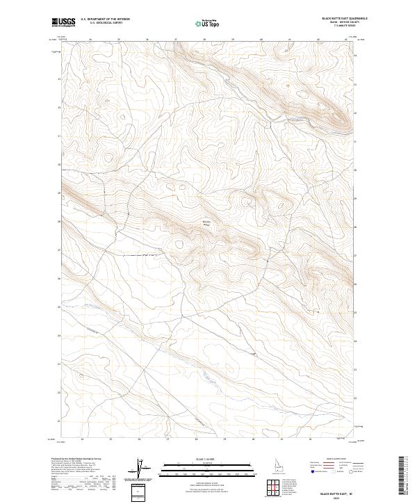 Black Butte East topographic map thumbnail
